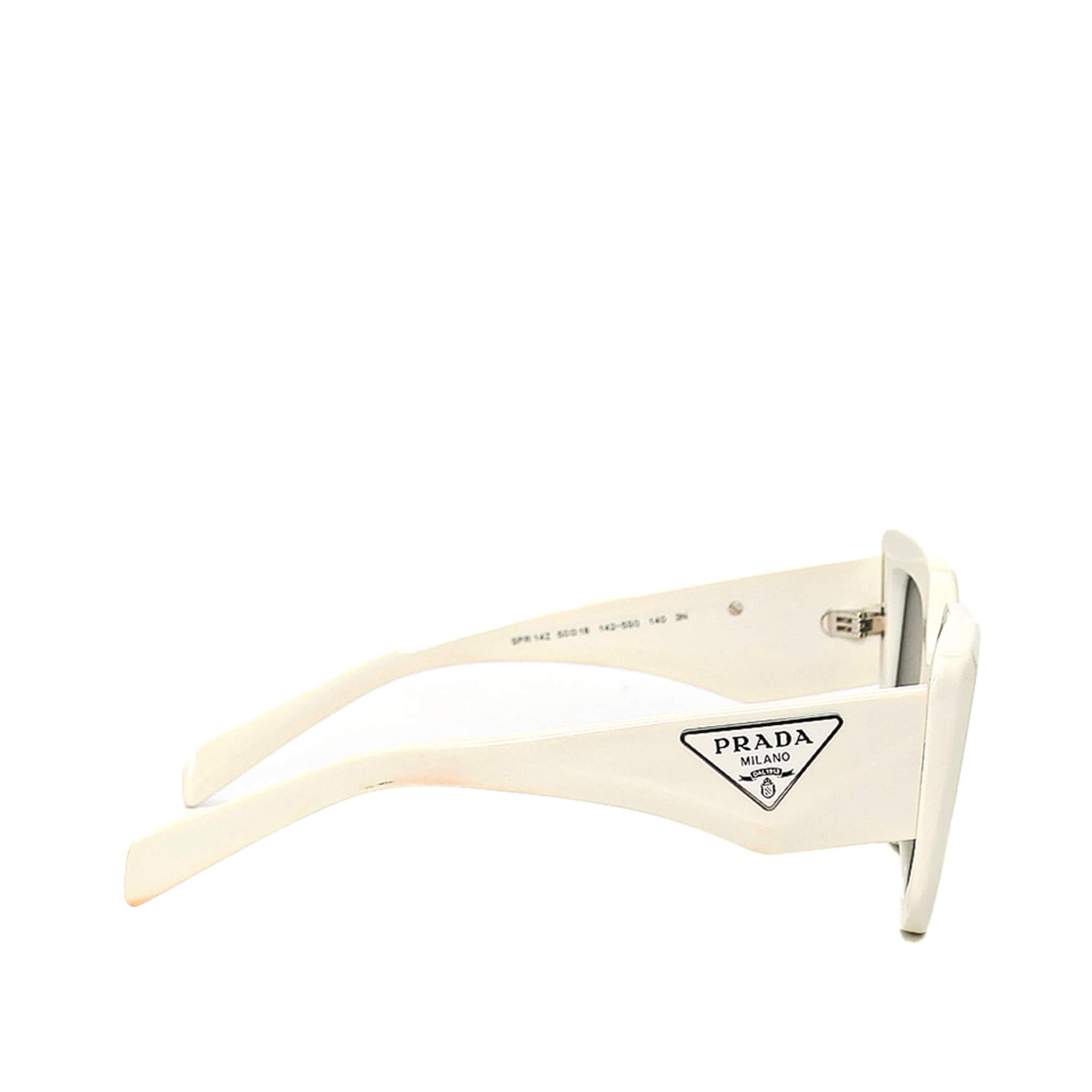 Prada - White Symbole Round Sunglasses II
